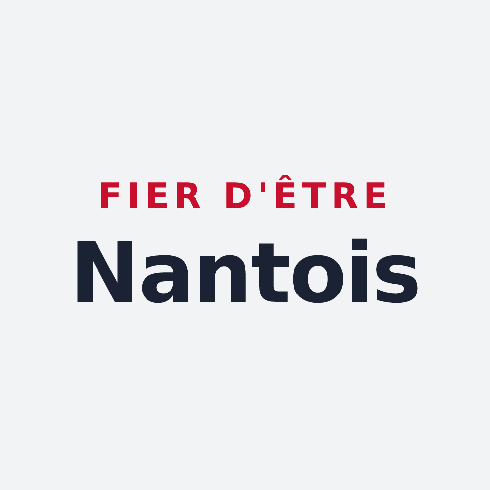 Poster « Fier d'être Nantois » — design pour Nantes-en-Ratier