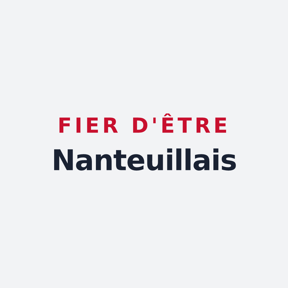Poster « Fier d'être Nanteuillais » — design pour Nanteuil-Auriac-de-Bourzac