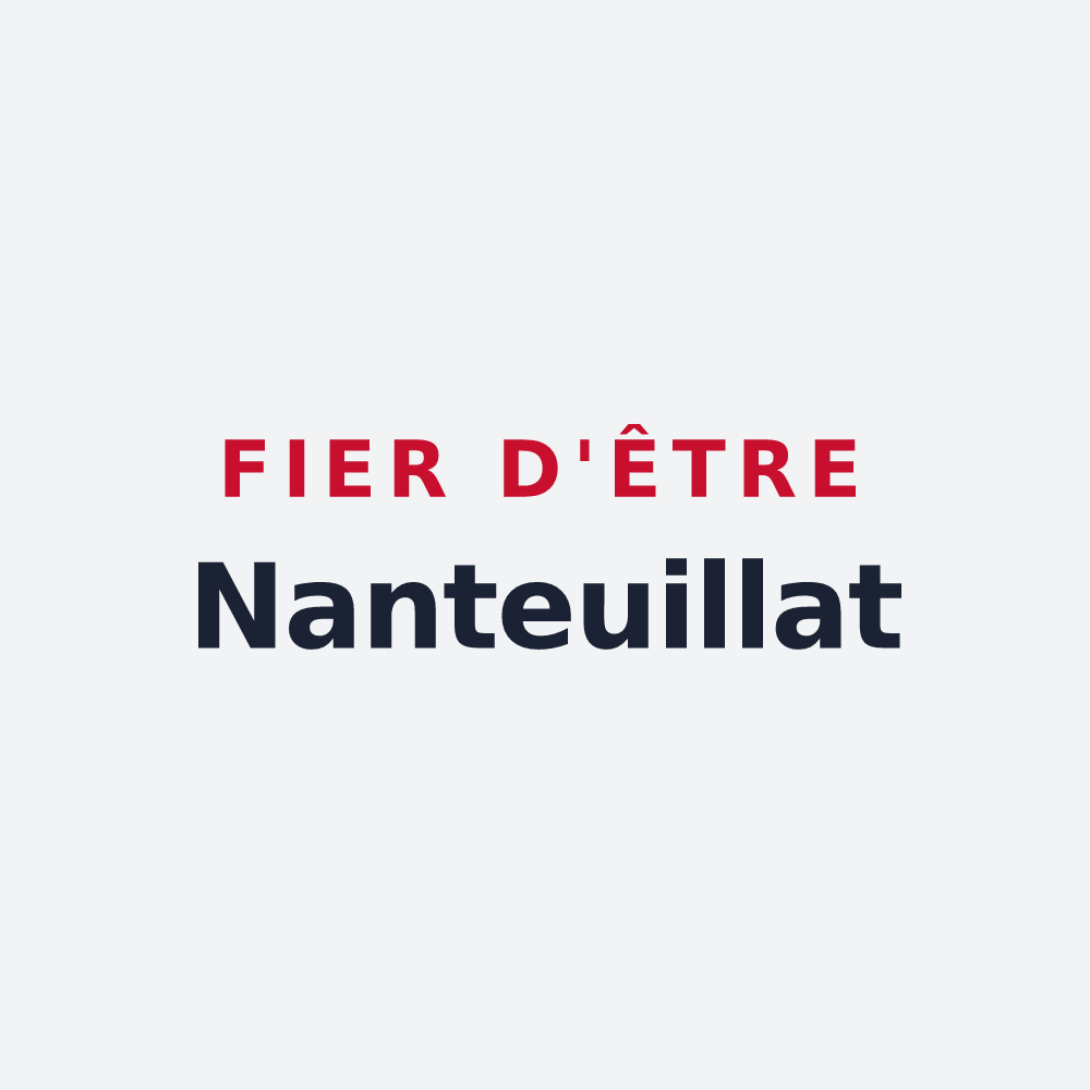 Poster « Fier d'être Nanteuillat » — design pour Nanteuil-la-Forêt