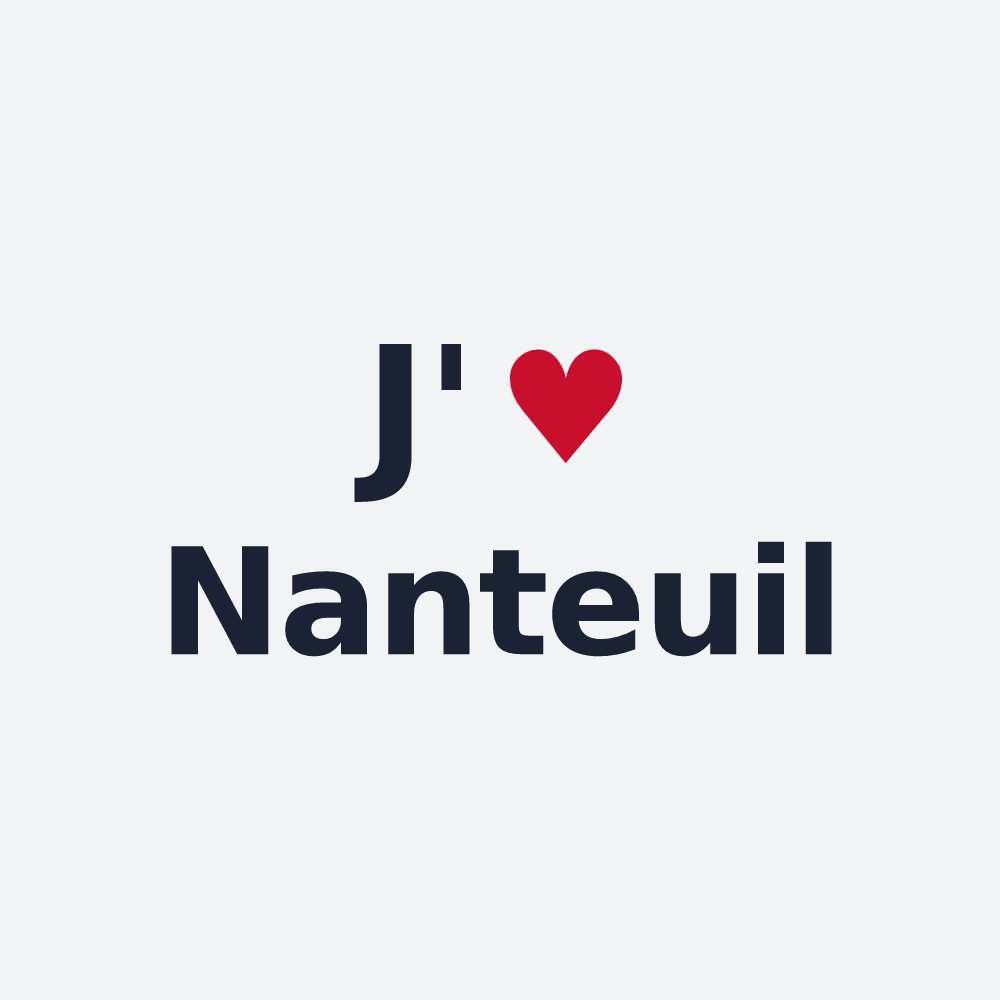Poster personnalisé Nanteuil — design J'aime Nanteuil