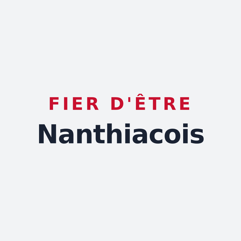 Poster « Fier d'être Nanthiacois » — design pour Nanthiat
