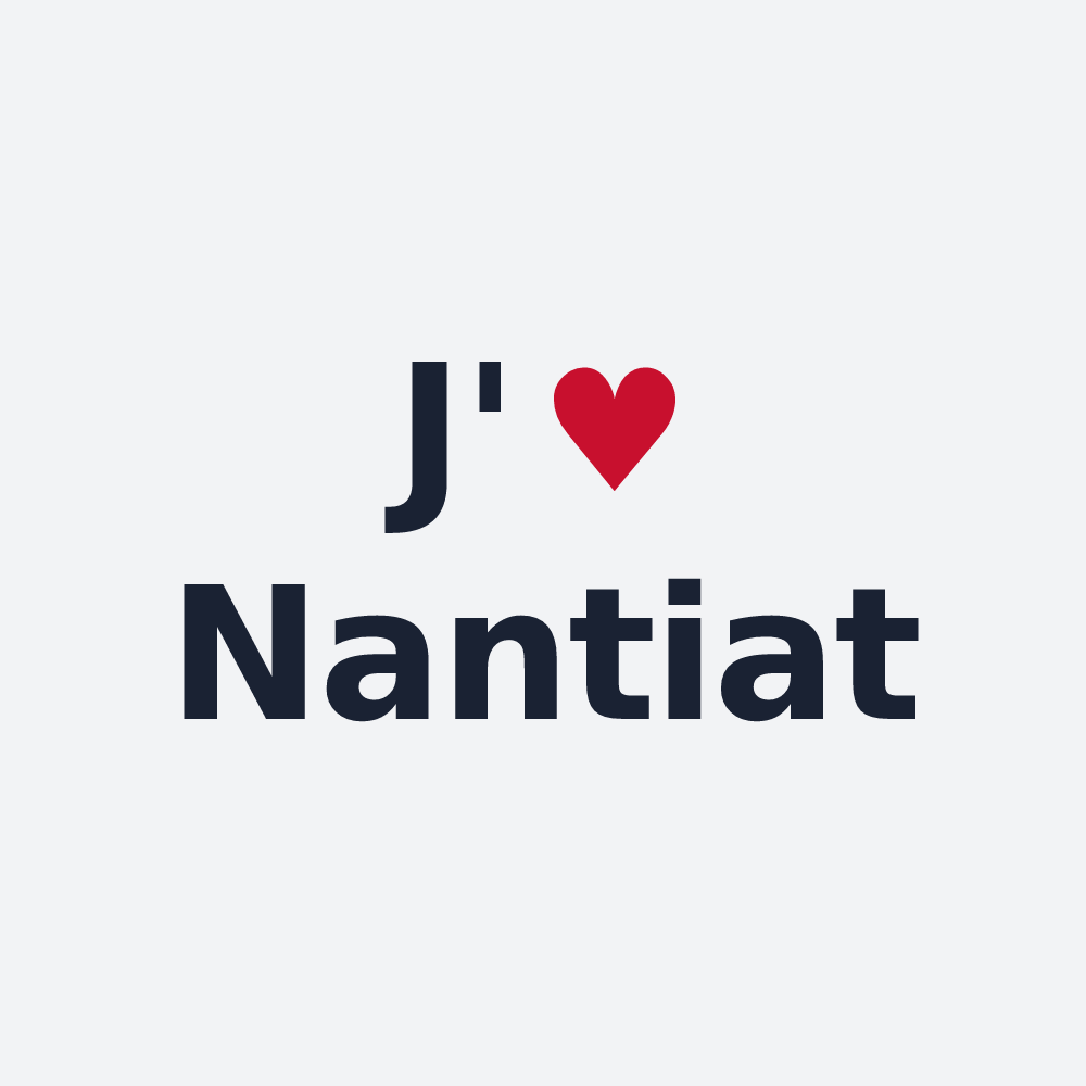 Poster personnalisé Nantiat — design J'aime Nantiat