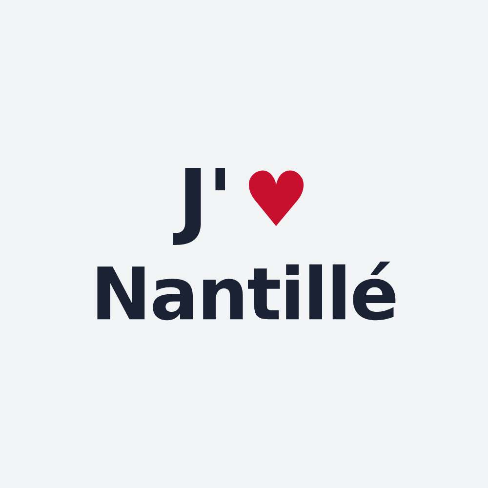 Poster personnalisé Nantillé — design J'aime Nantillé