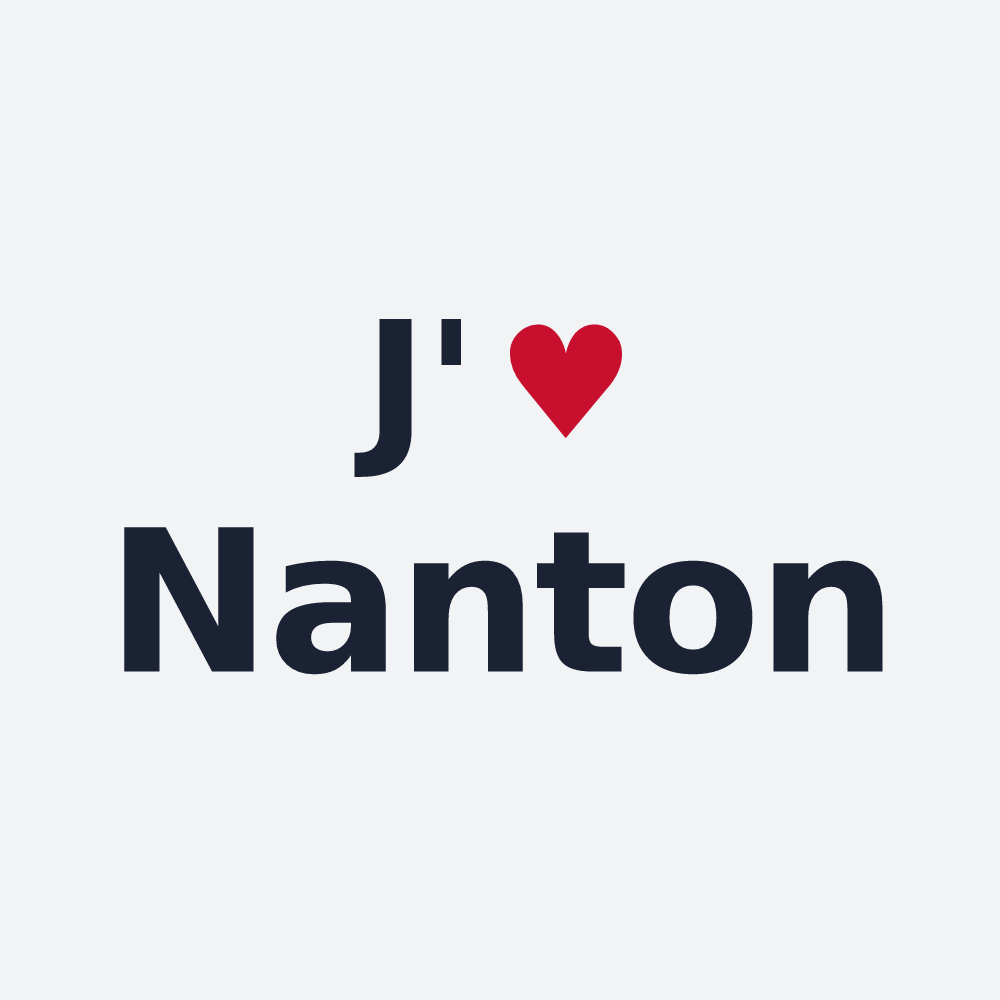 Poster personnalisé Nanton — design J'aime Nanton