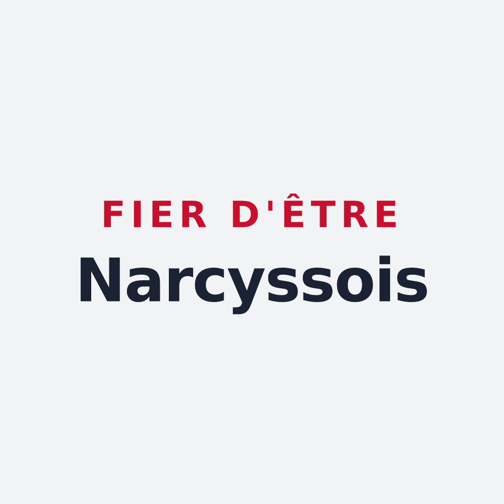 Poster « Fier d'être Narcyssois » — design pour Narcy