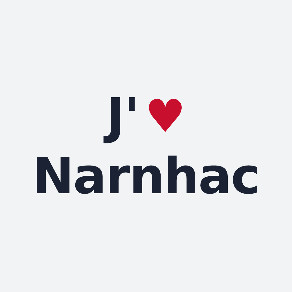 Poster personnalisé Narnhac — design J'aime Narnhac