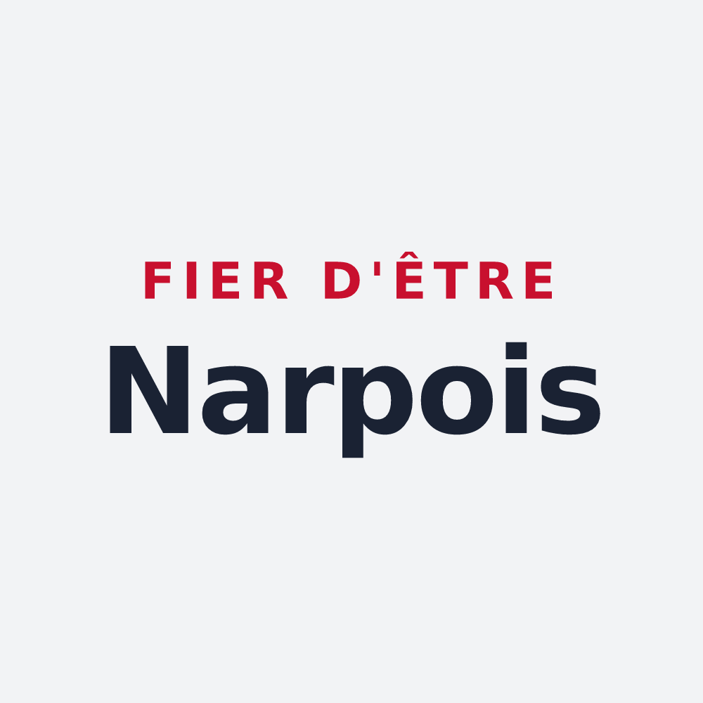 Poster « Fier d'être Narpois » — design pour Narp