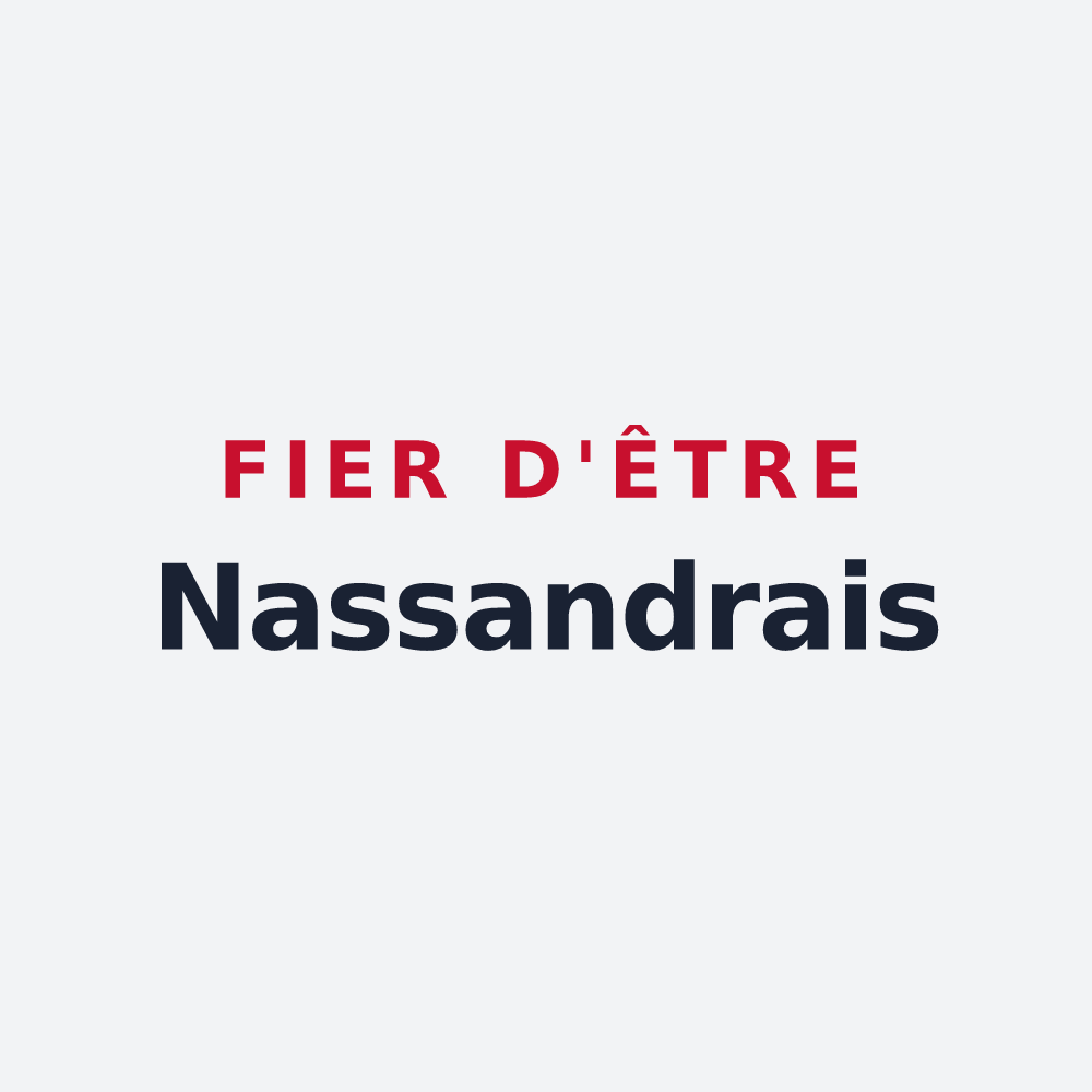 Poster « Fier d'être Nassandrais » — design pour Nassandres sur Risle