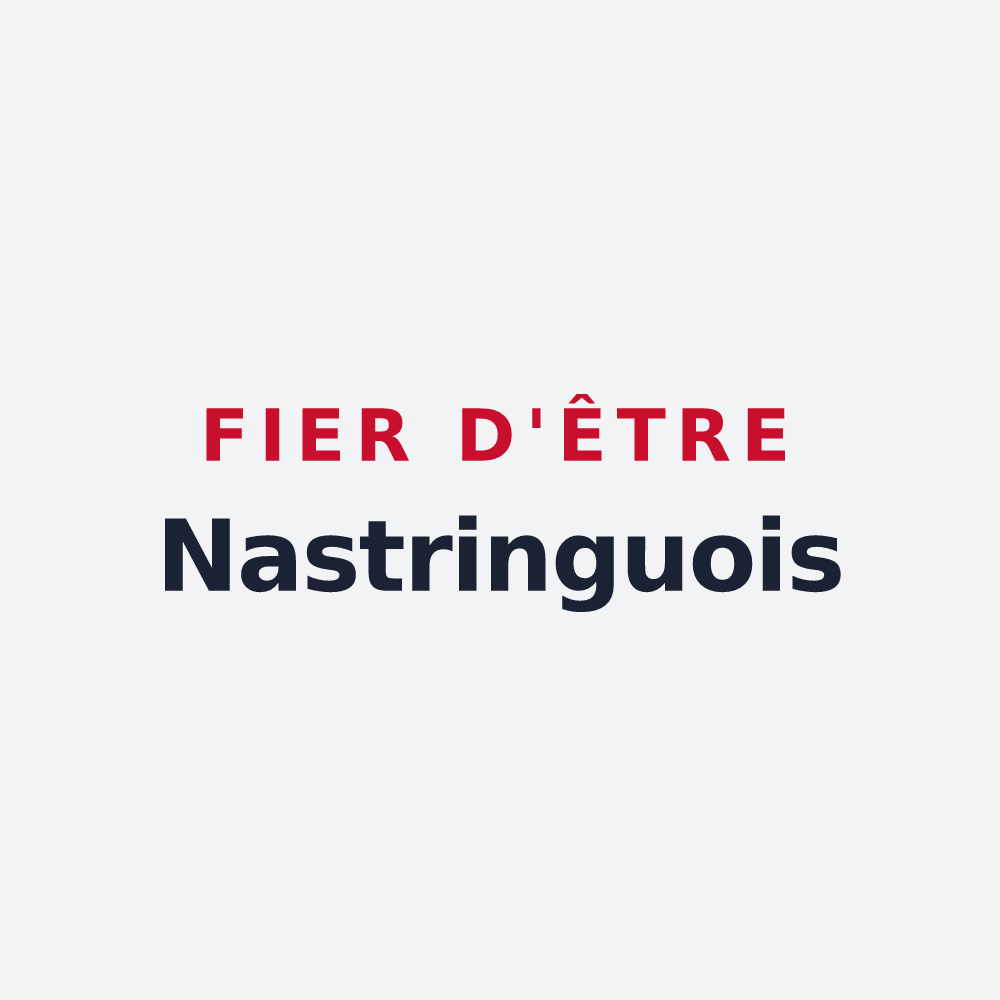 Poster « Fier d'être Nastringuois » — design pour Nastringues