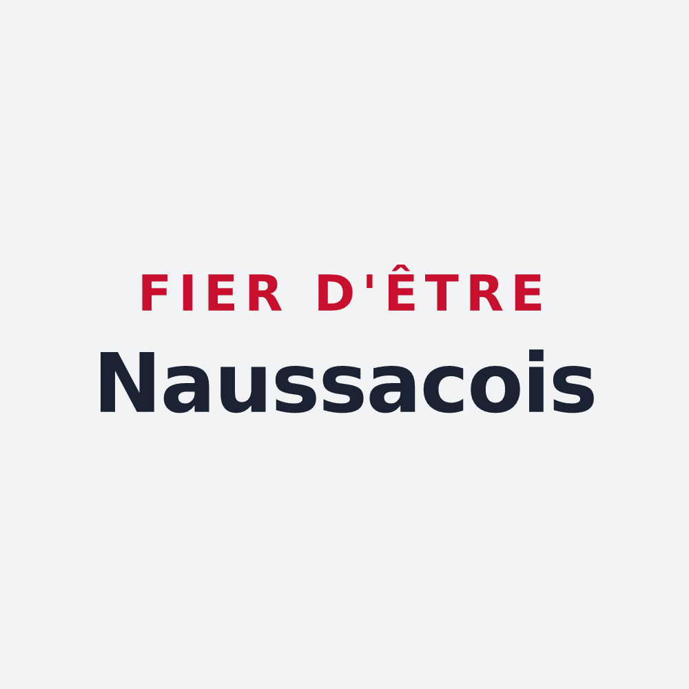 Poster « Fier d'être Naussacois » — design pour Naussac