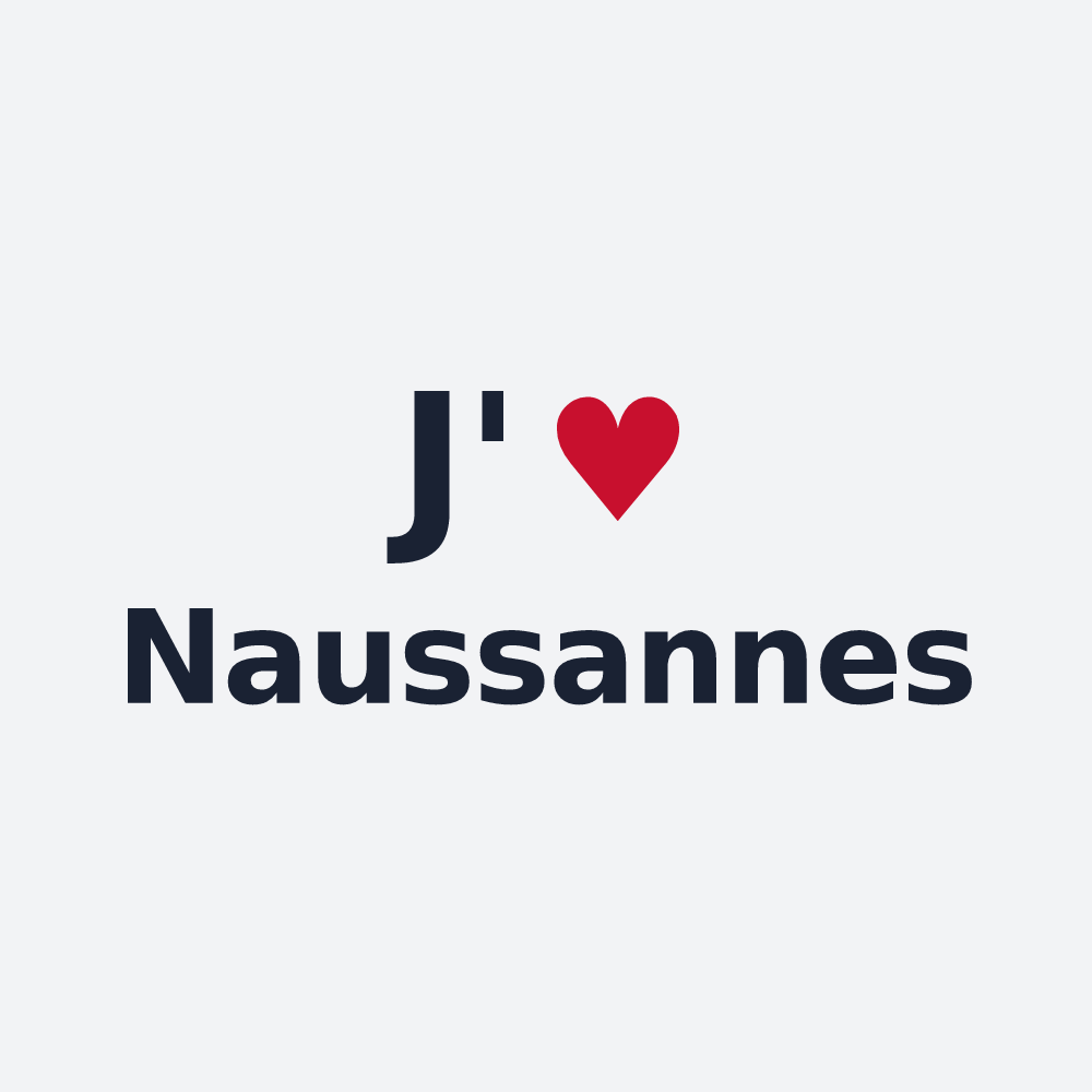 Poster personnalisé Naussannes — design J'aime Naussannes
