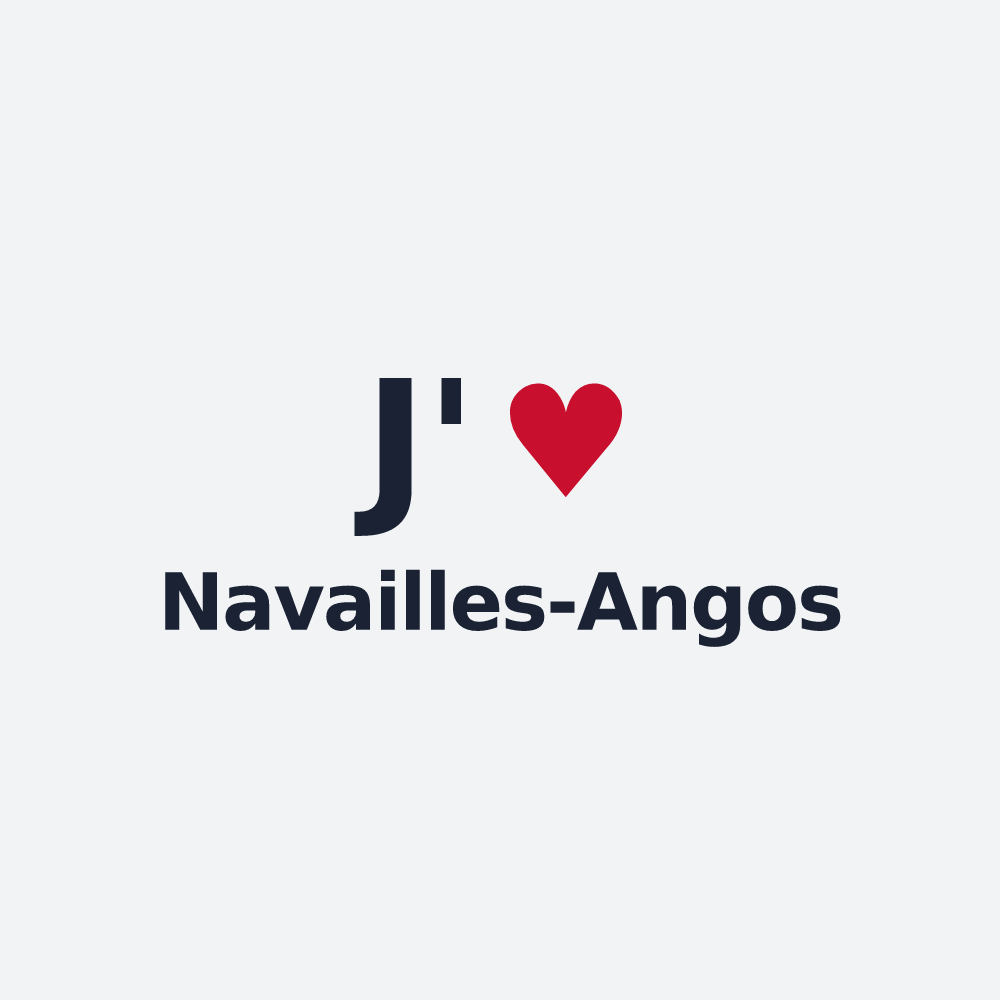 Poster personnalisé Navailles-Angos — design J'aime Navailles-Angos