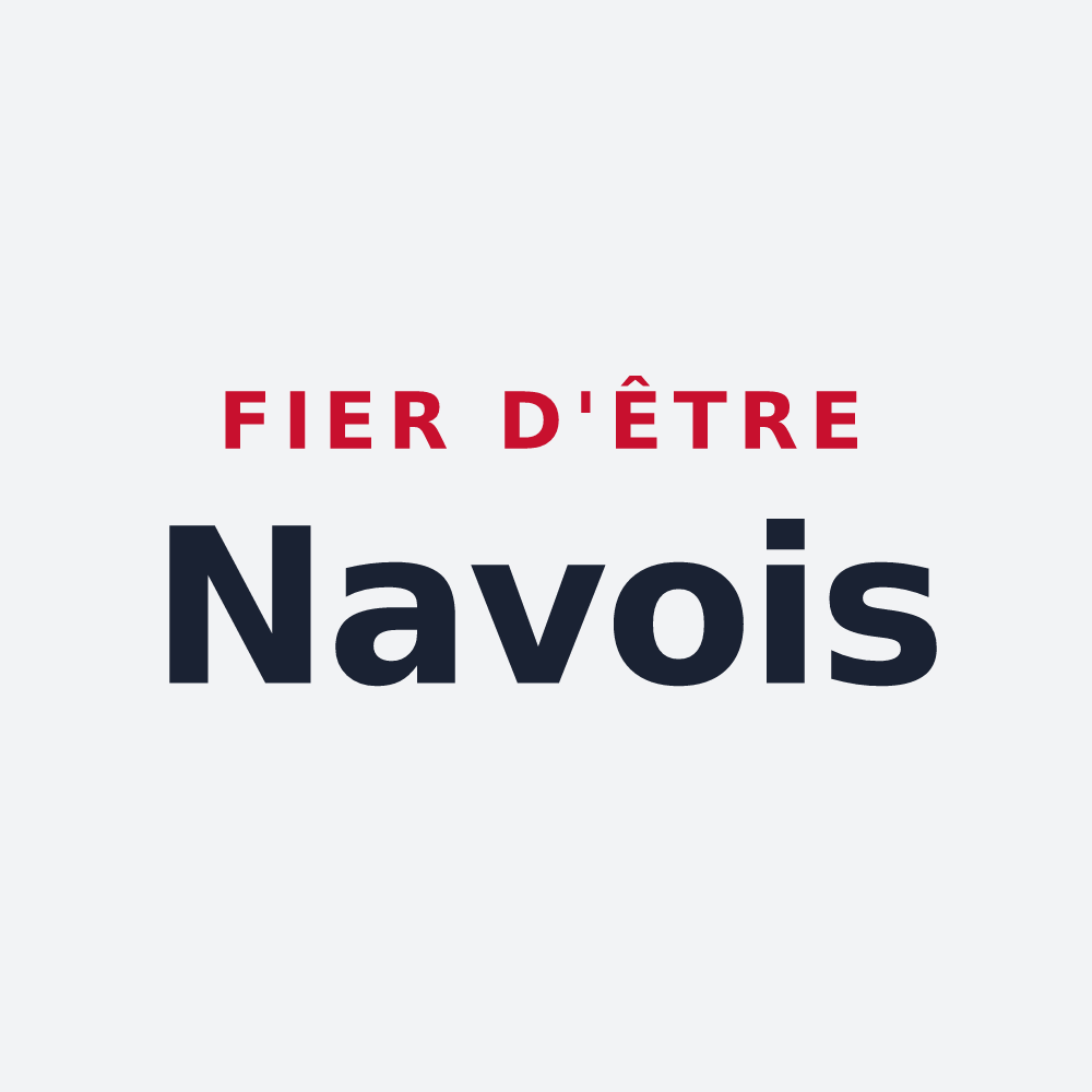 Poster « Fier d'être Navois » — design pour Naves