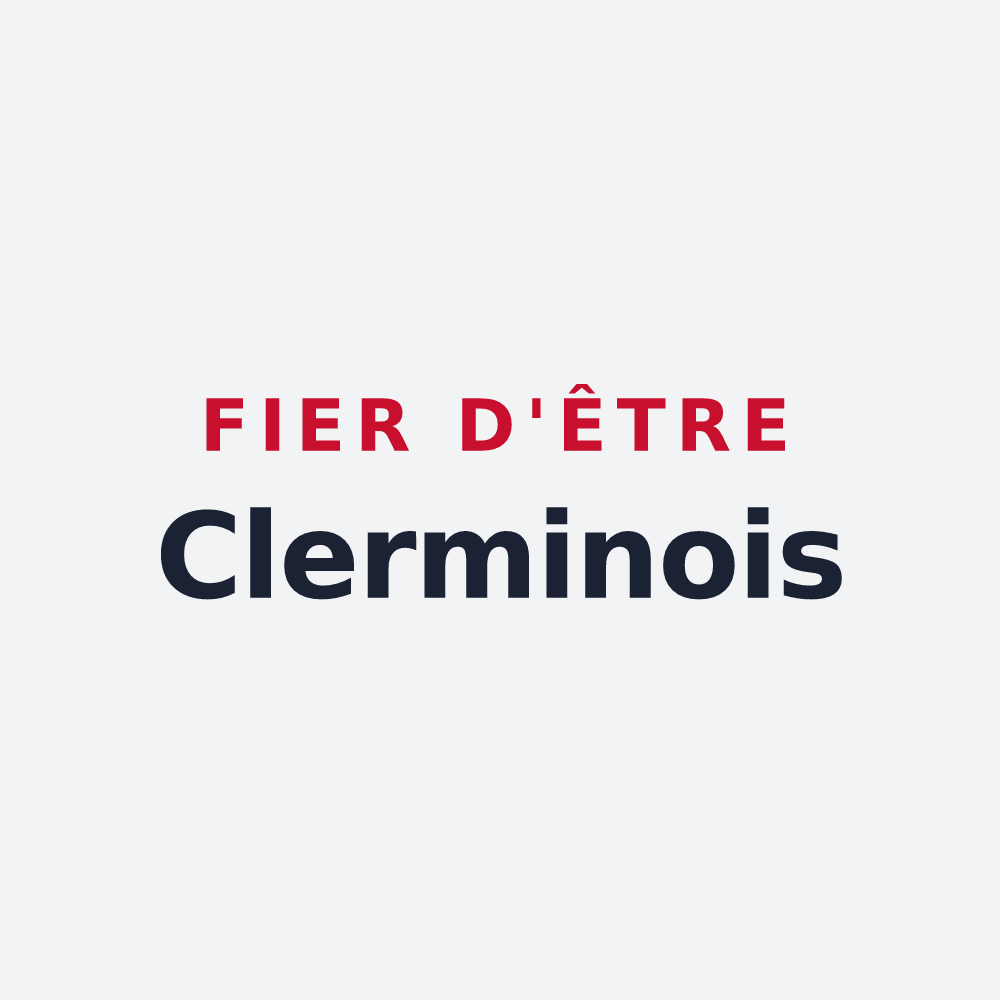 Poster « Fier d'être Clerminois » — design pour Navour-sur-Grosne