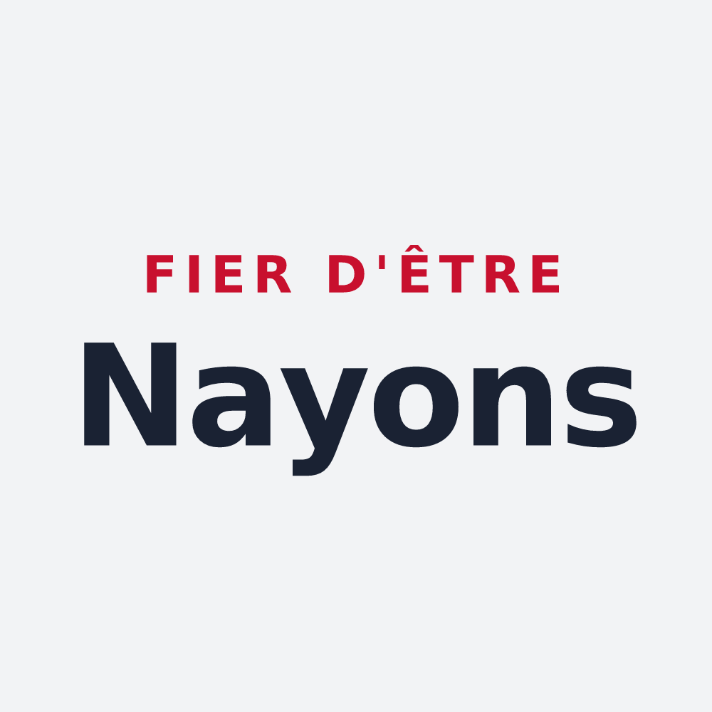 Poster « Fier d'être Nayons » — design pour Nay