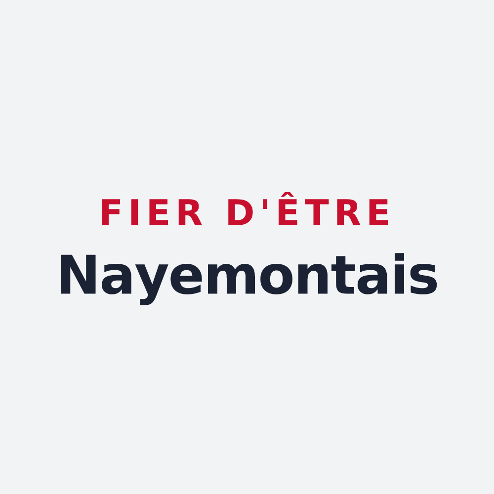 Poster « Fier d'être Nayemontais » — design pour Nayemont-les-Fosses