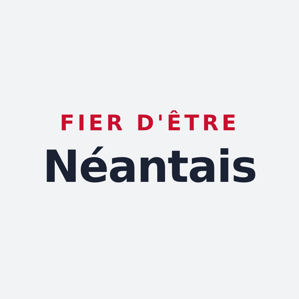Poster « Fier d'être Néantais » — design pour Néant-sur-Yvel