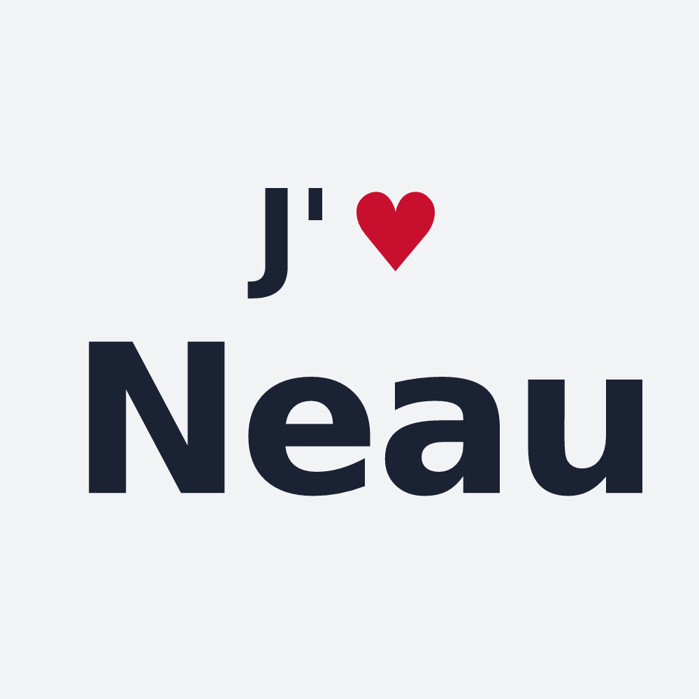Poster personnalisé Neau — design J'aime Neau