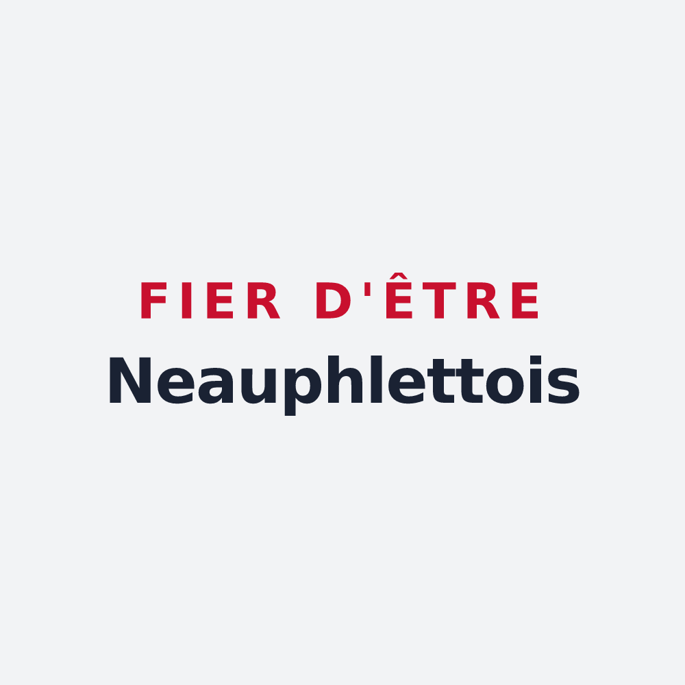 Poster « Fier d'être Neauphlettois » — design pour Neauphlette