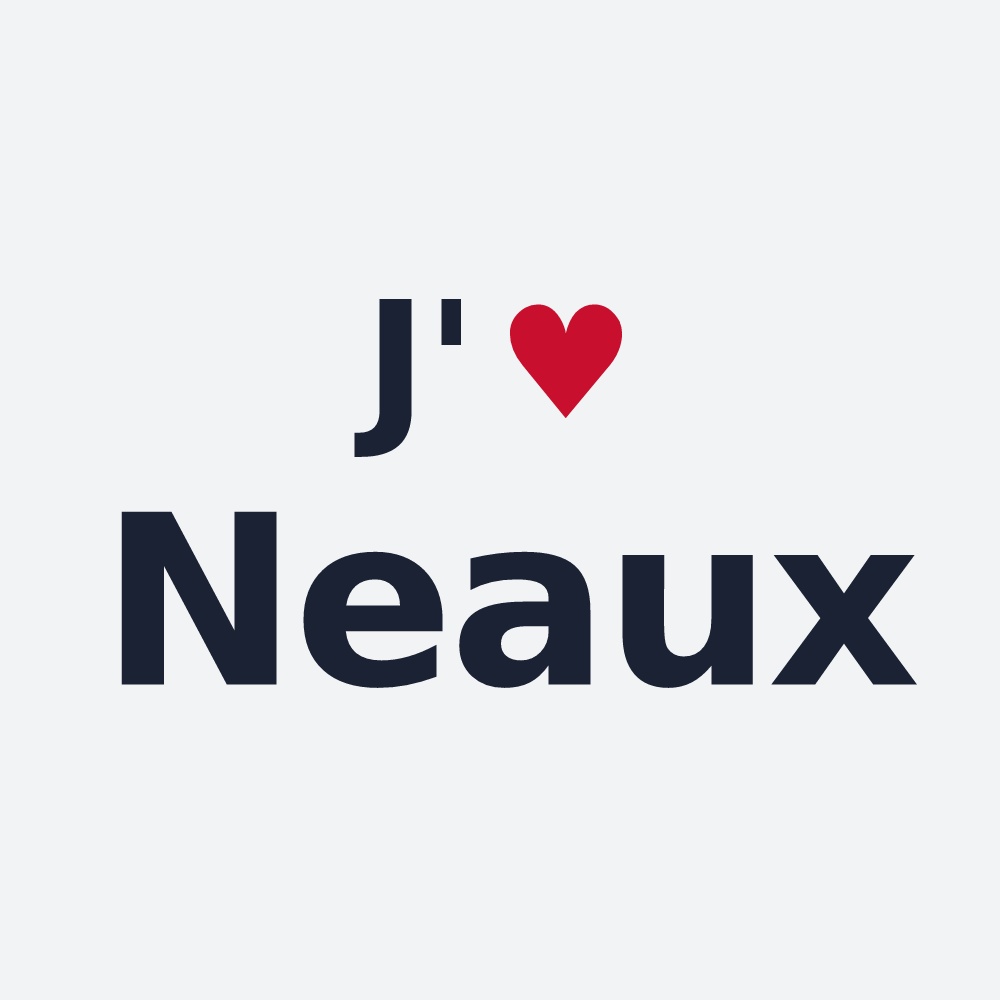Poster personnalisé Neaux — design J'aime Neaux