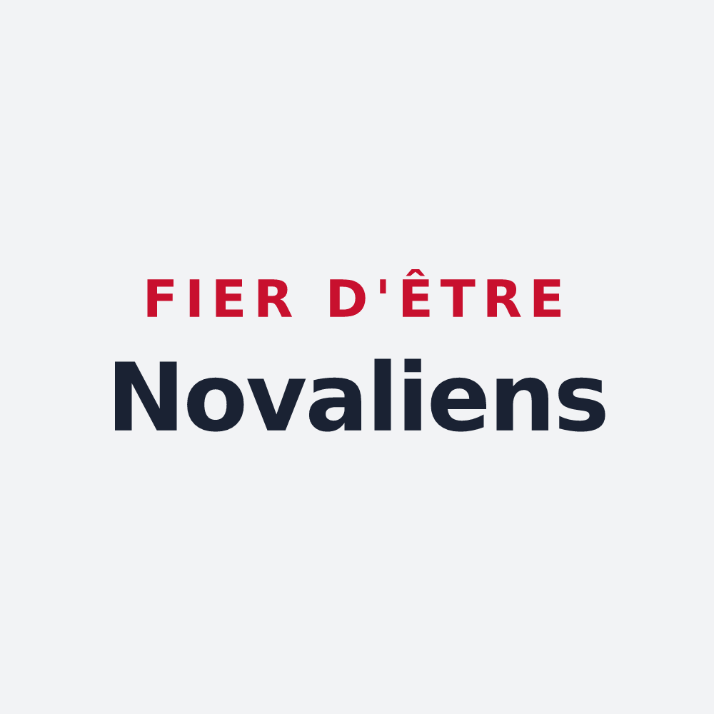 Poster « Fier d'être Novaliens » — design pour Neaux