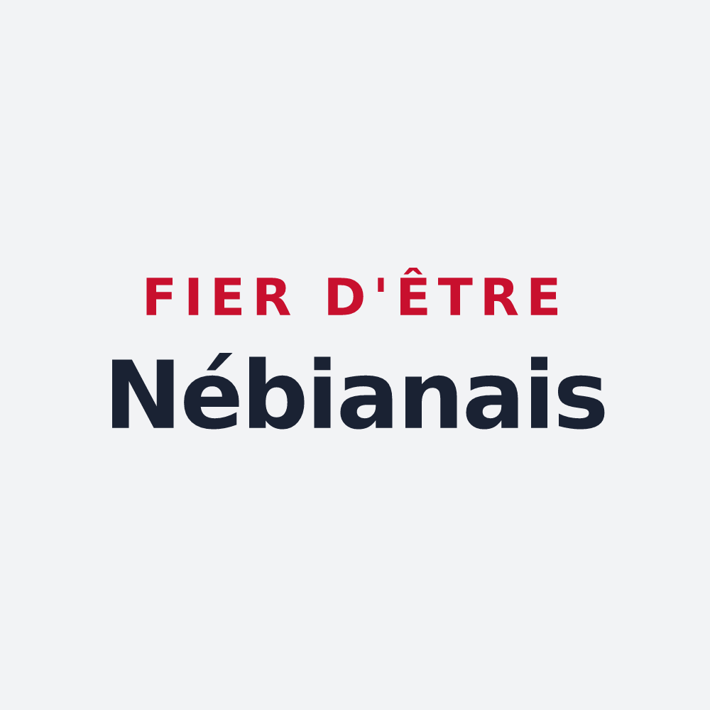 Poster « Fier d'être Nébianais » — design pour Nébian