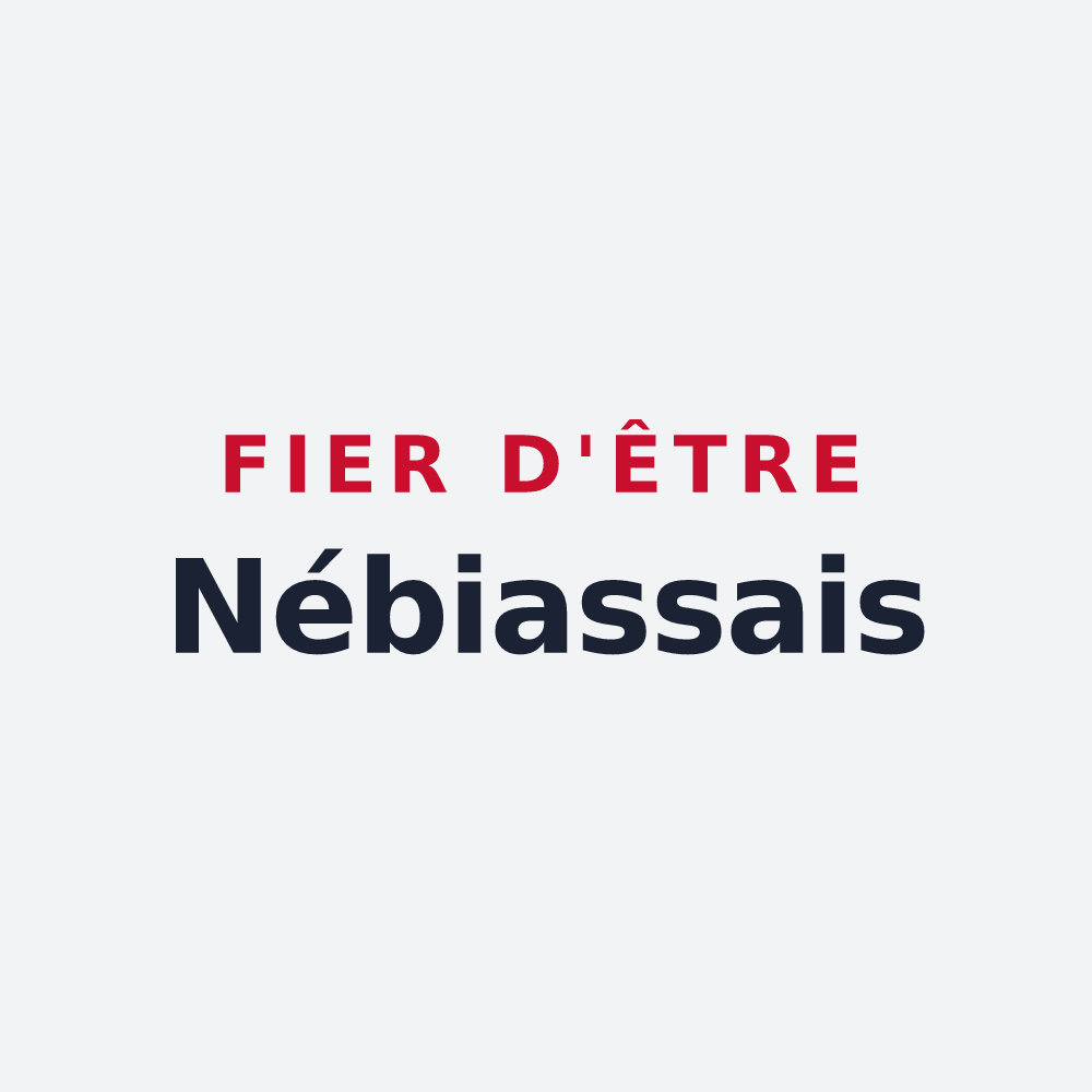 Poster « Fier d'être Nébiassais » — design pour Nébias