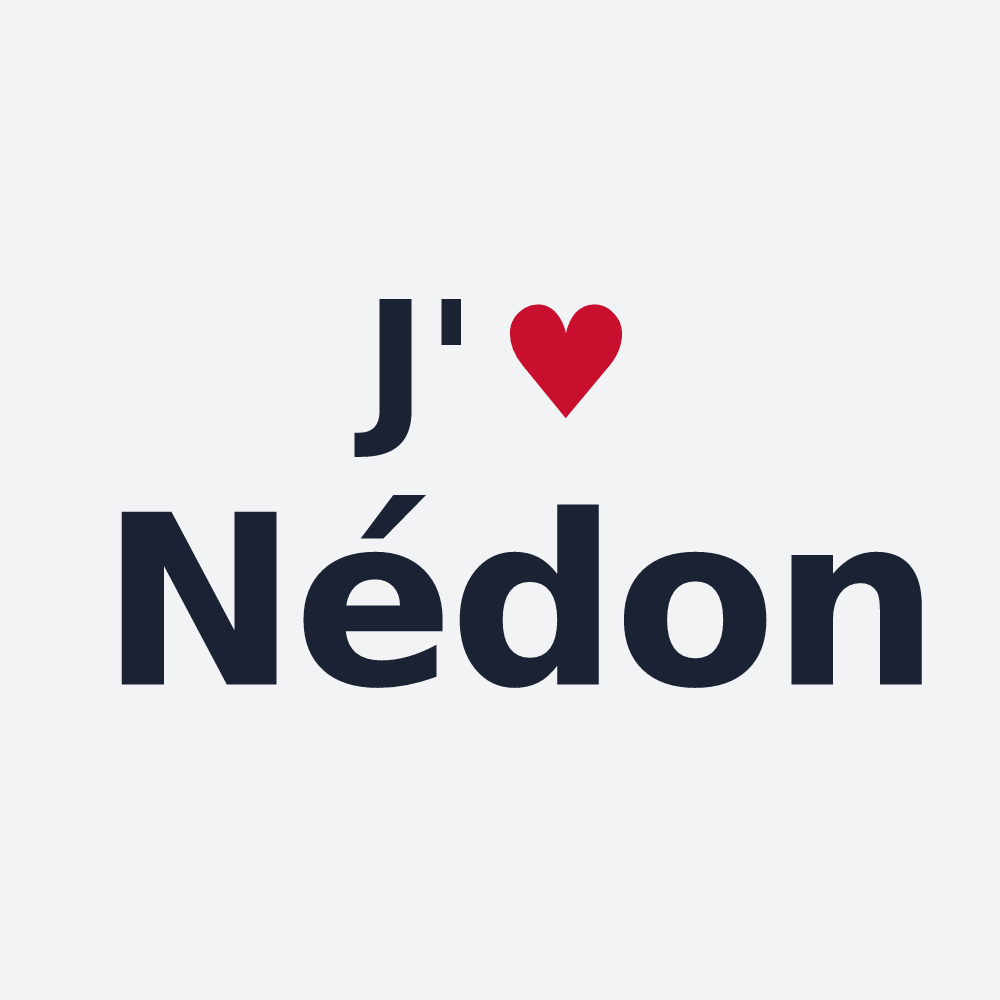 Poster personnalisé Nédon — design J'aime Nédon