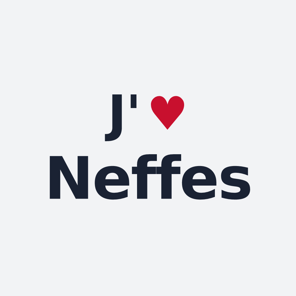 Poster personnalisé Neffes — design J'aime Neffes
