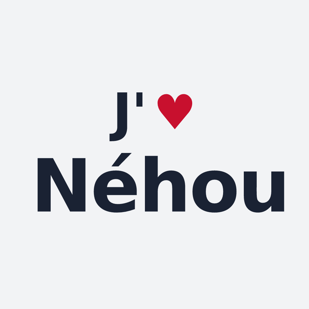 Poster personnalisé Néhou — design J'aime Néhou