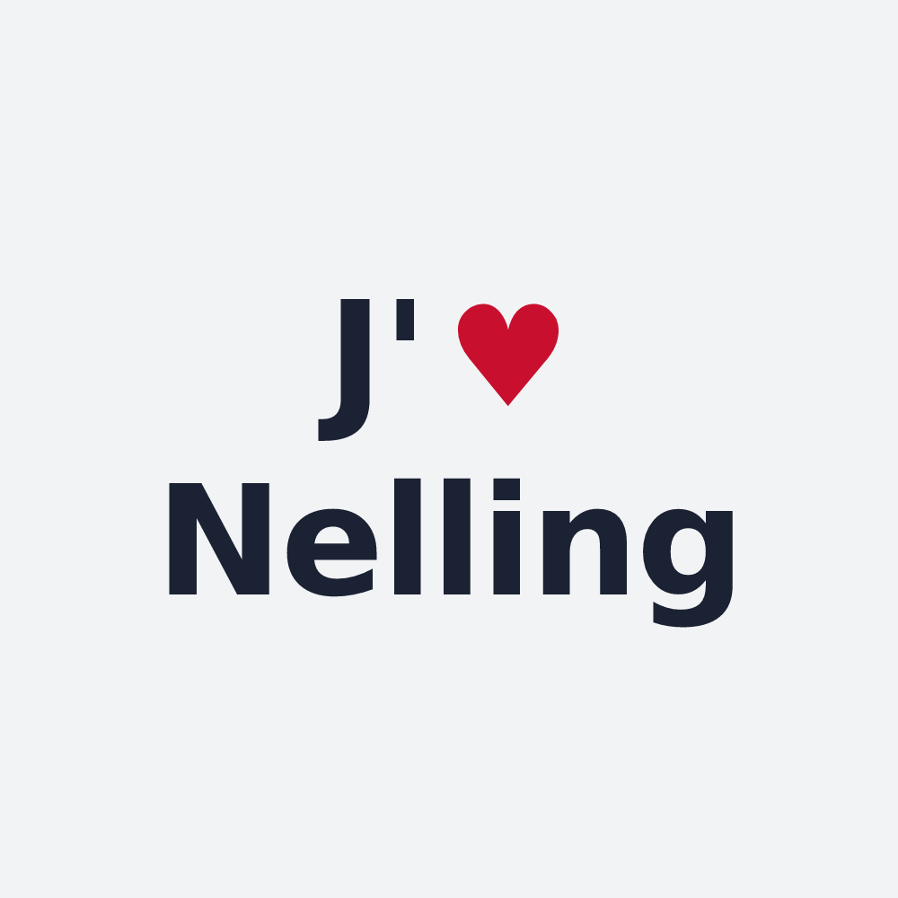 Poster personnalisé Nelling — design J'aime Nelling