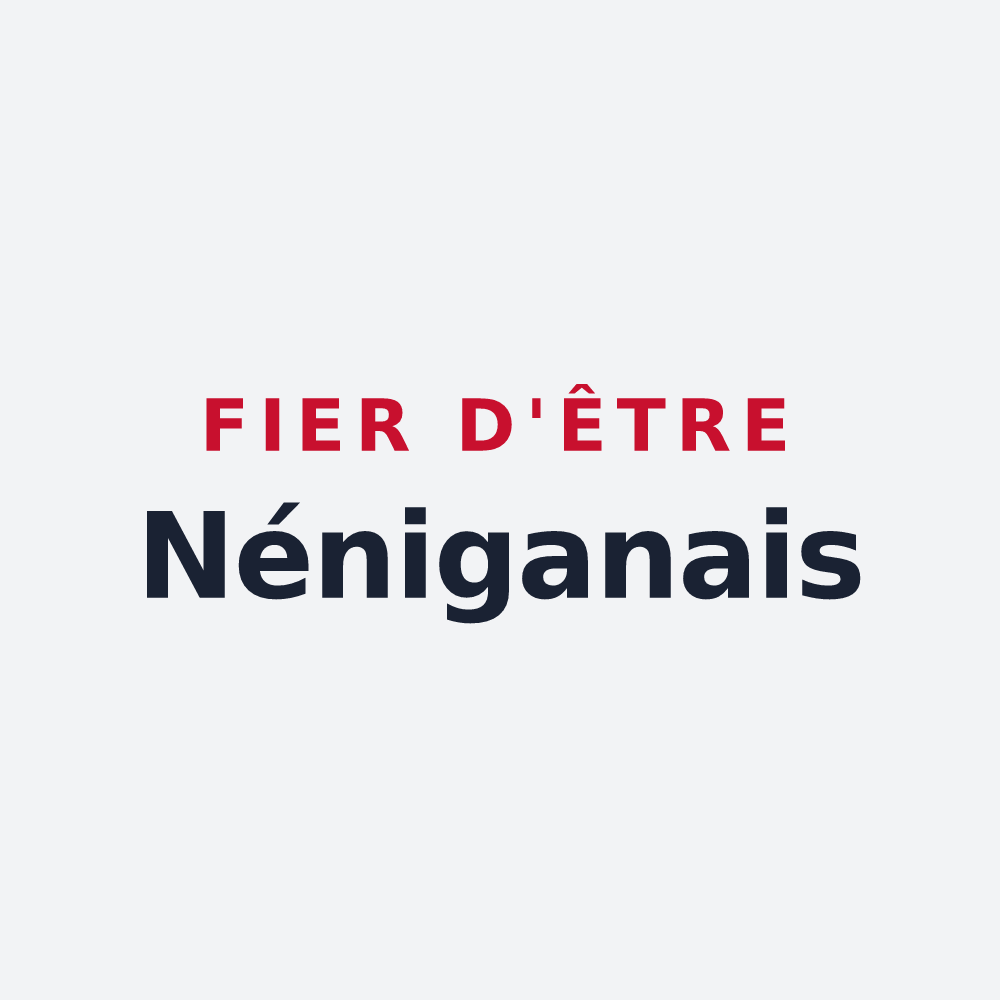 Poster « Fier d'être Néniganais » — design pour Nénigan