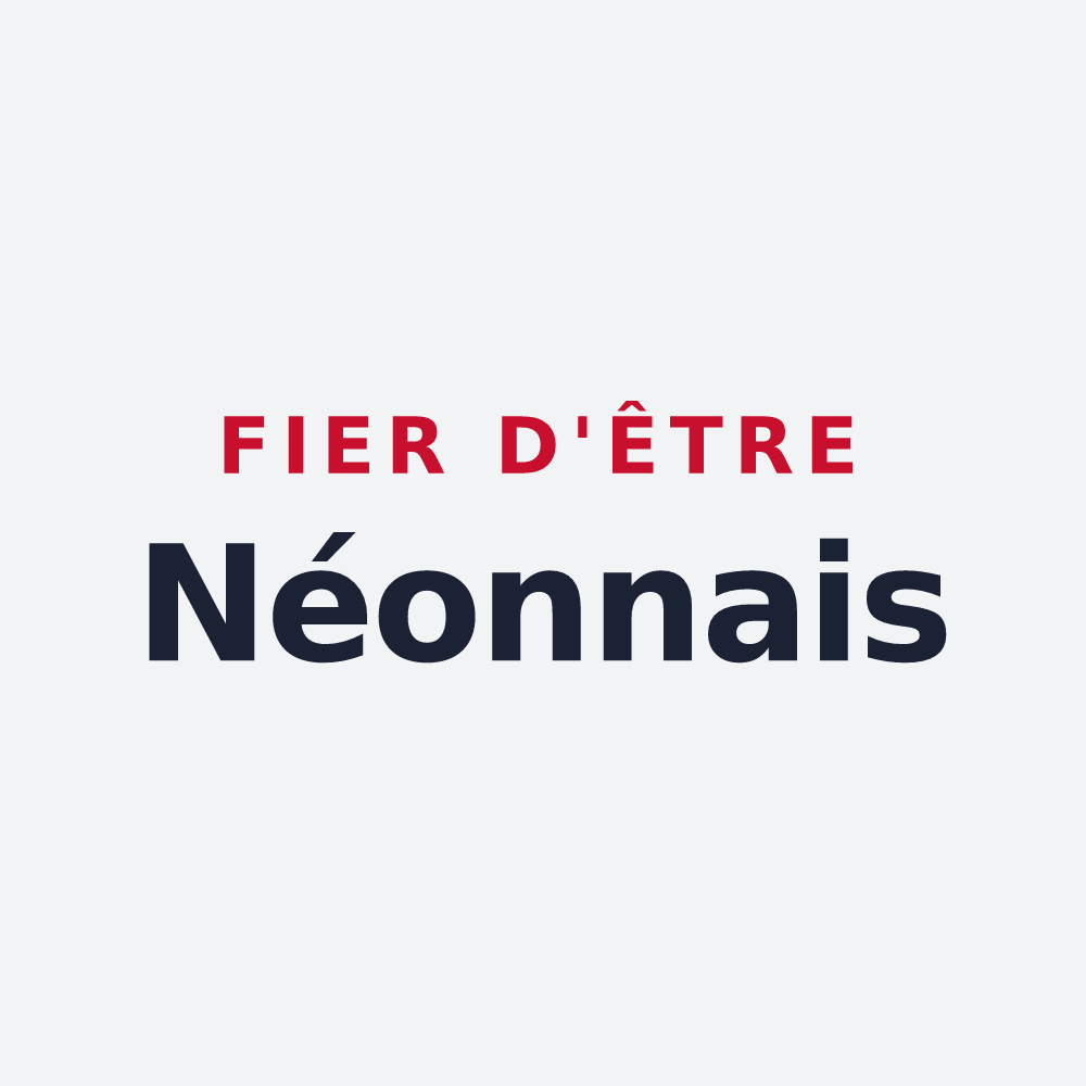 Poster « Fier d'être Néonnais » — design pour Néons-sur-Creuse