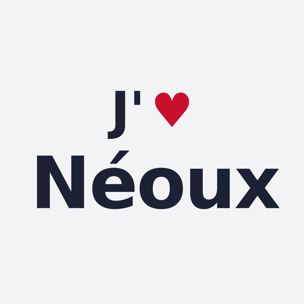 Poster personnalisé Néoux — design J'aime Néoux