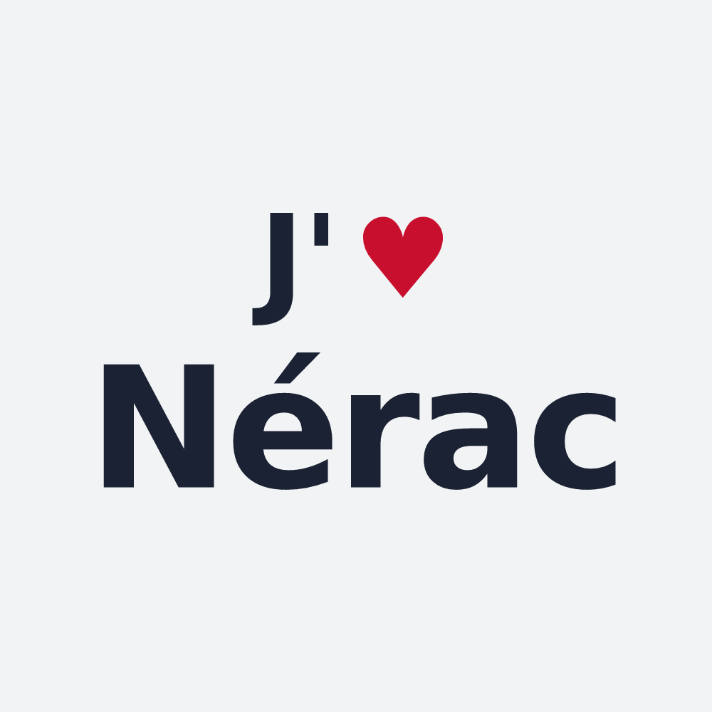 Poster personnalisé Nérac — design J'aime Nérac