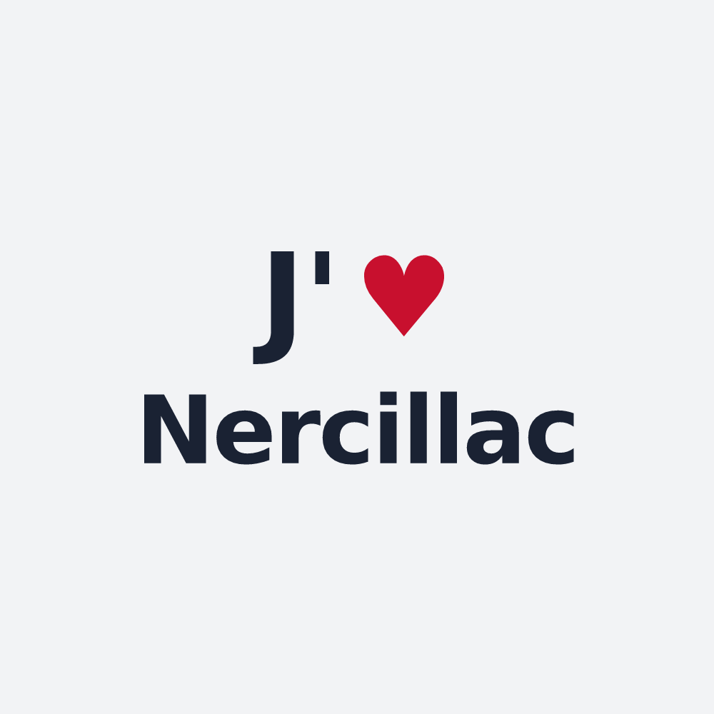 Poster personnalisé Nercillac — design J'aime Nercillac