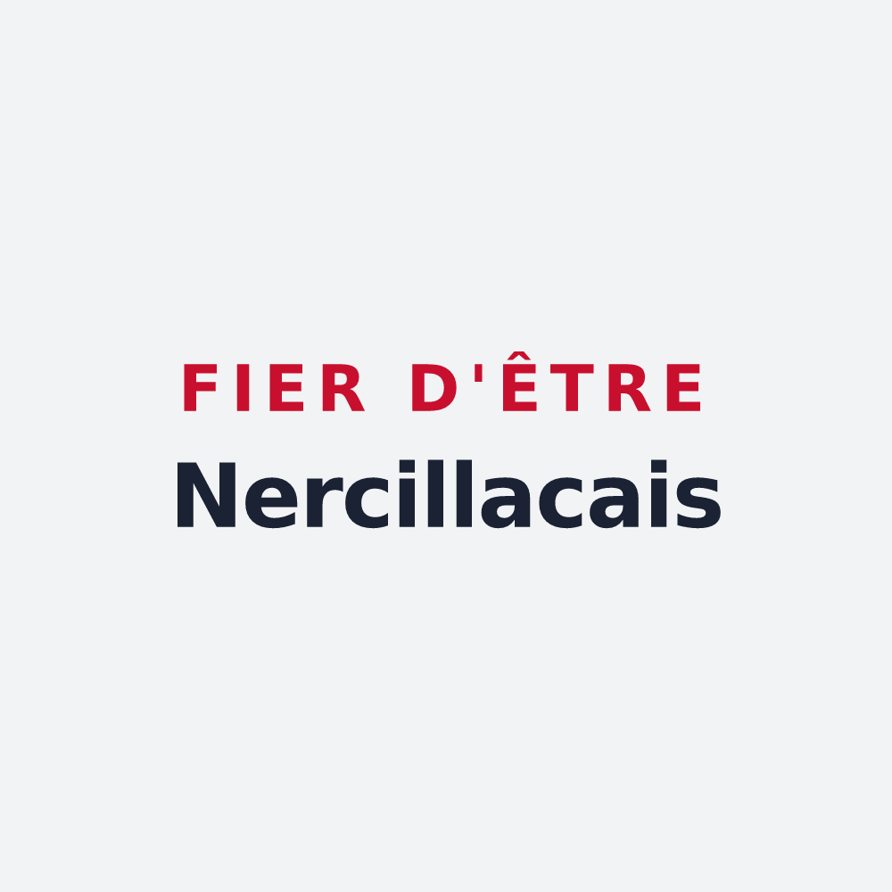 Poster « Fier d'être Nercillacais » — design pour Nercillac