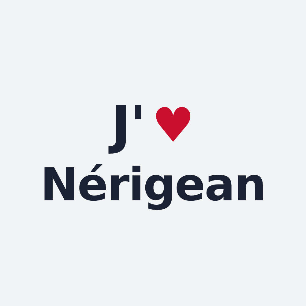 Poster personnalisé Nérigean — design J'aime Nérigean