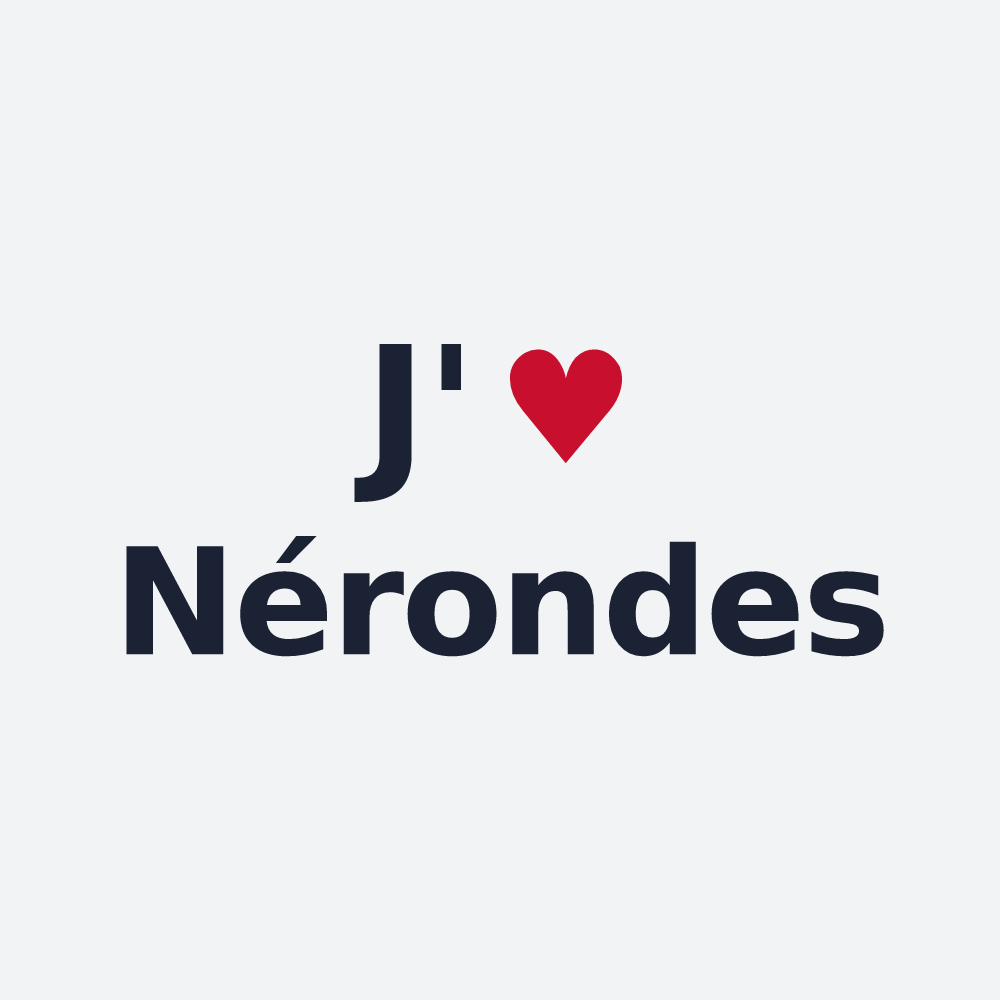 Poster personnalisé Nérondes — design J'aime Nérondes