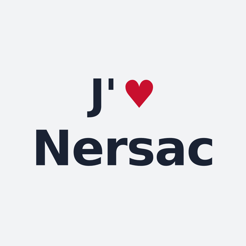 Poster personnalisé Nersac — design J'aime Nersac