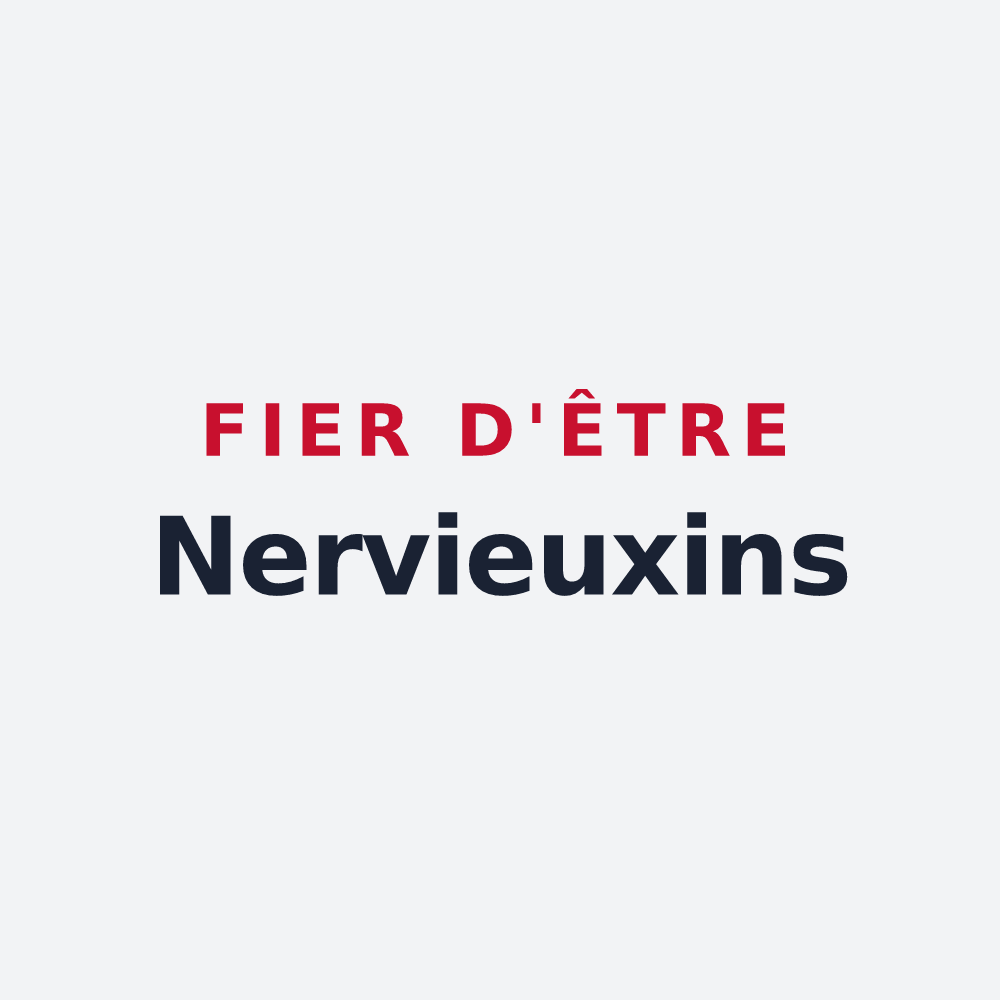 Poster « Fier d'être Nervieuxins » — design pour Nervieux
