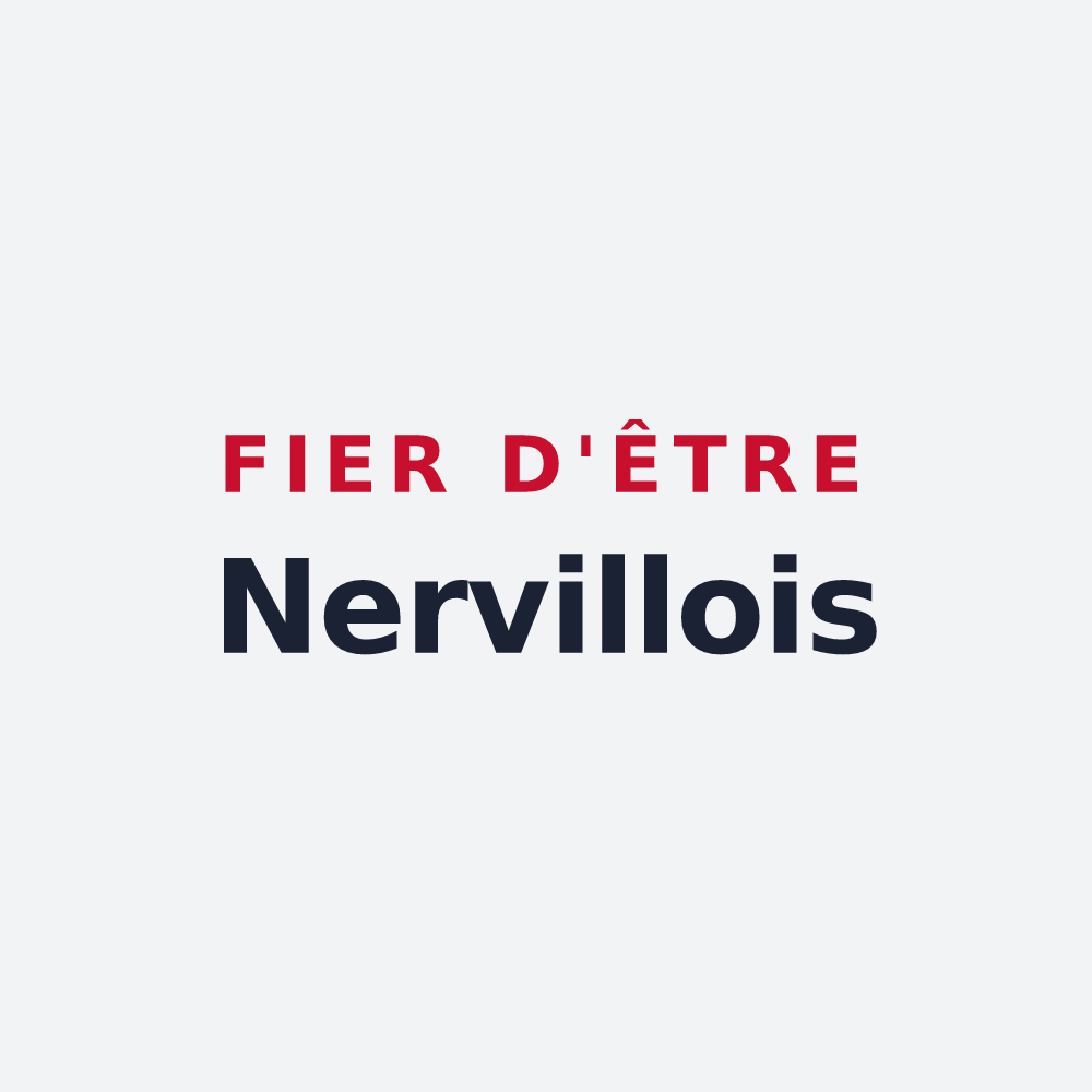 Poster « Fier d'être Nervillois » — design pour Nerville-la-Forêt