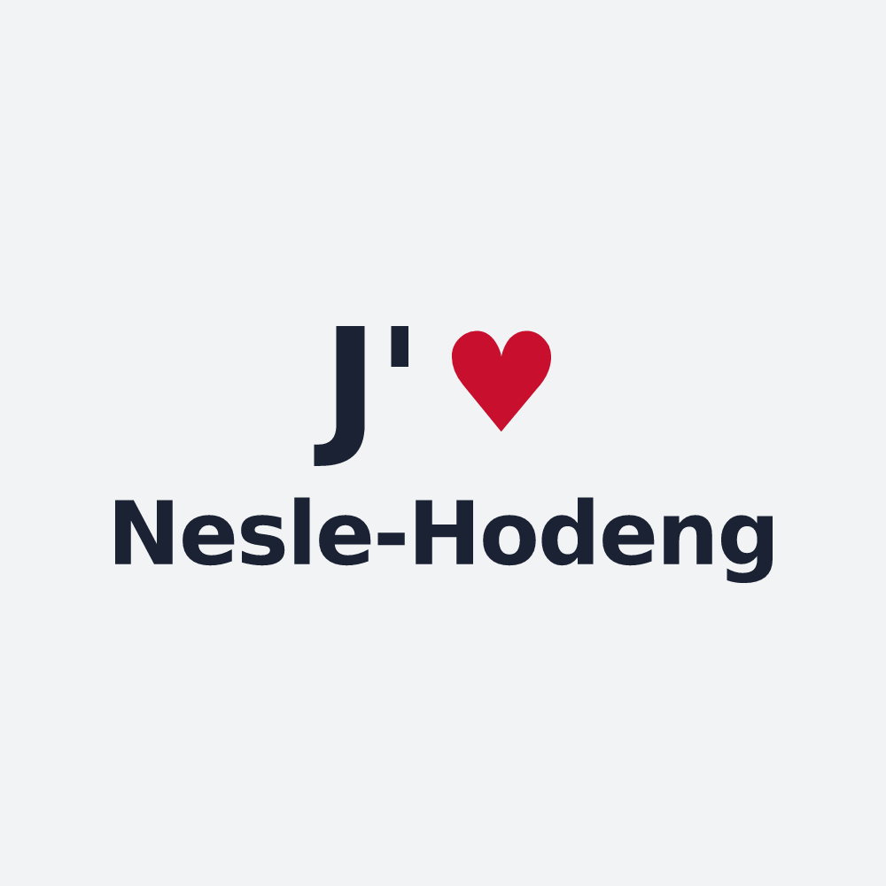 Poster personnalisé Nesle-Hodeng — design J'aime Nesle-Hodeng