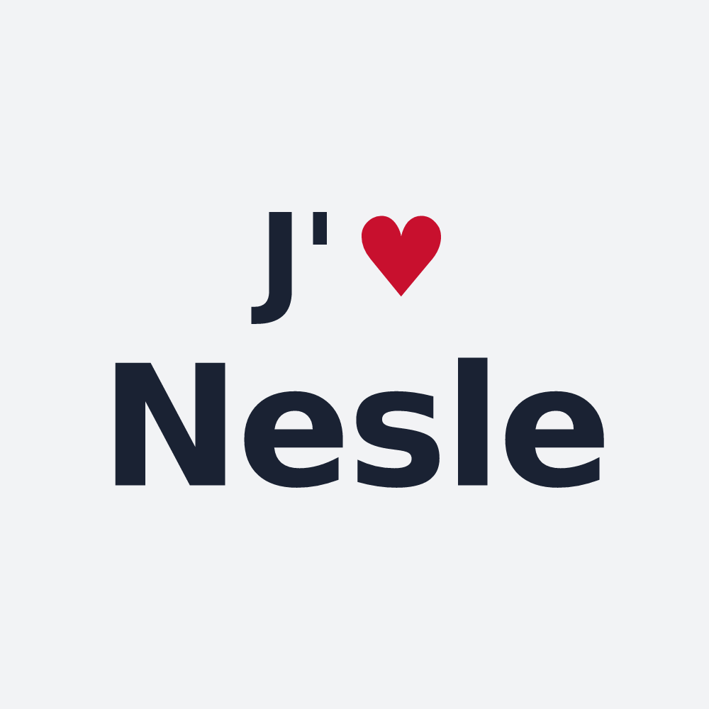 Poster personnalisé Nesle — design J'aime Nesle