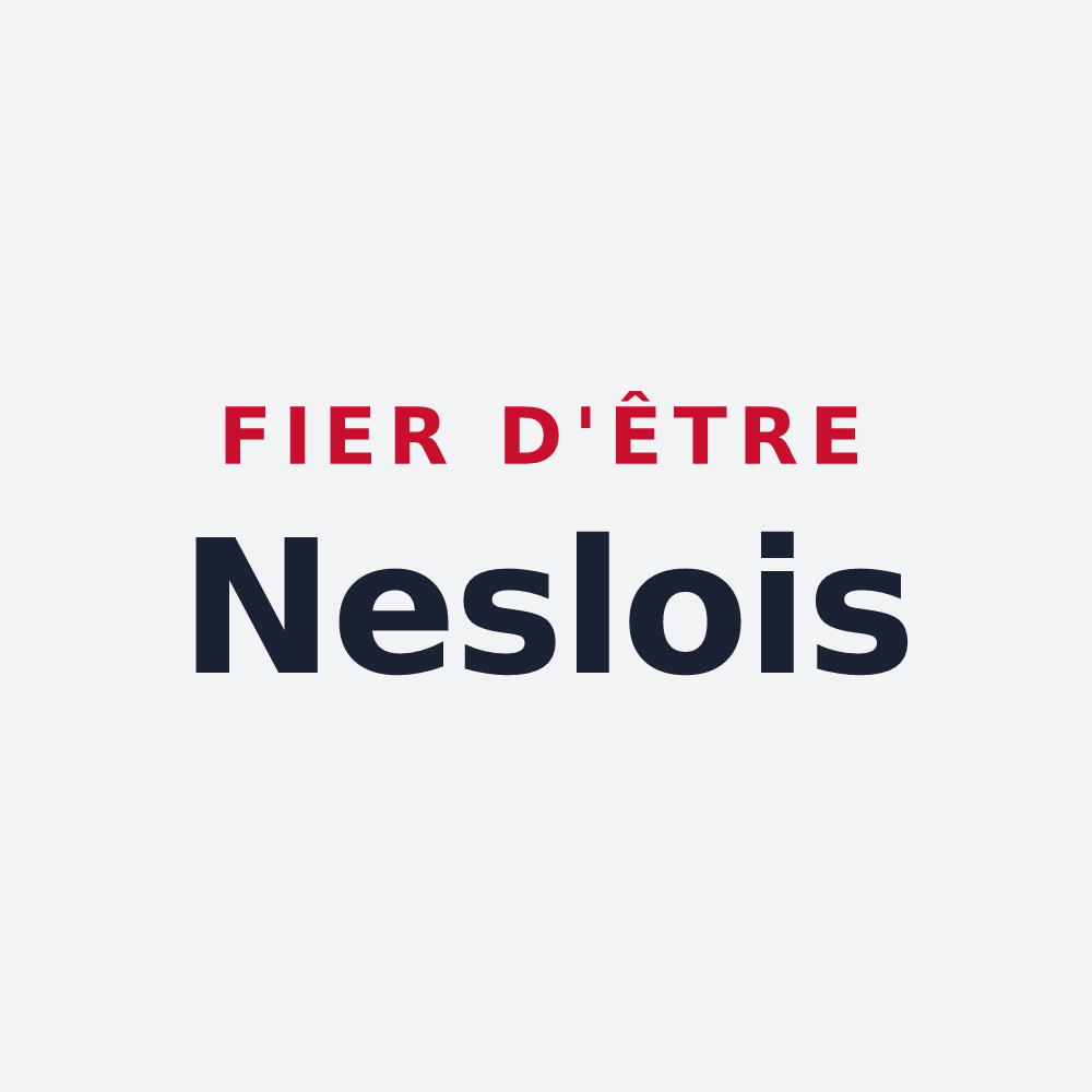 Poster « Fier d'être Neslois » — design pour Nesles-la-Vallée