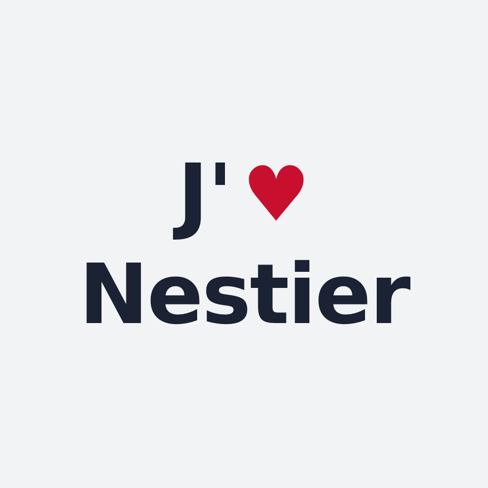 Poster personnalisé Nestier — design J'aime Nestier