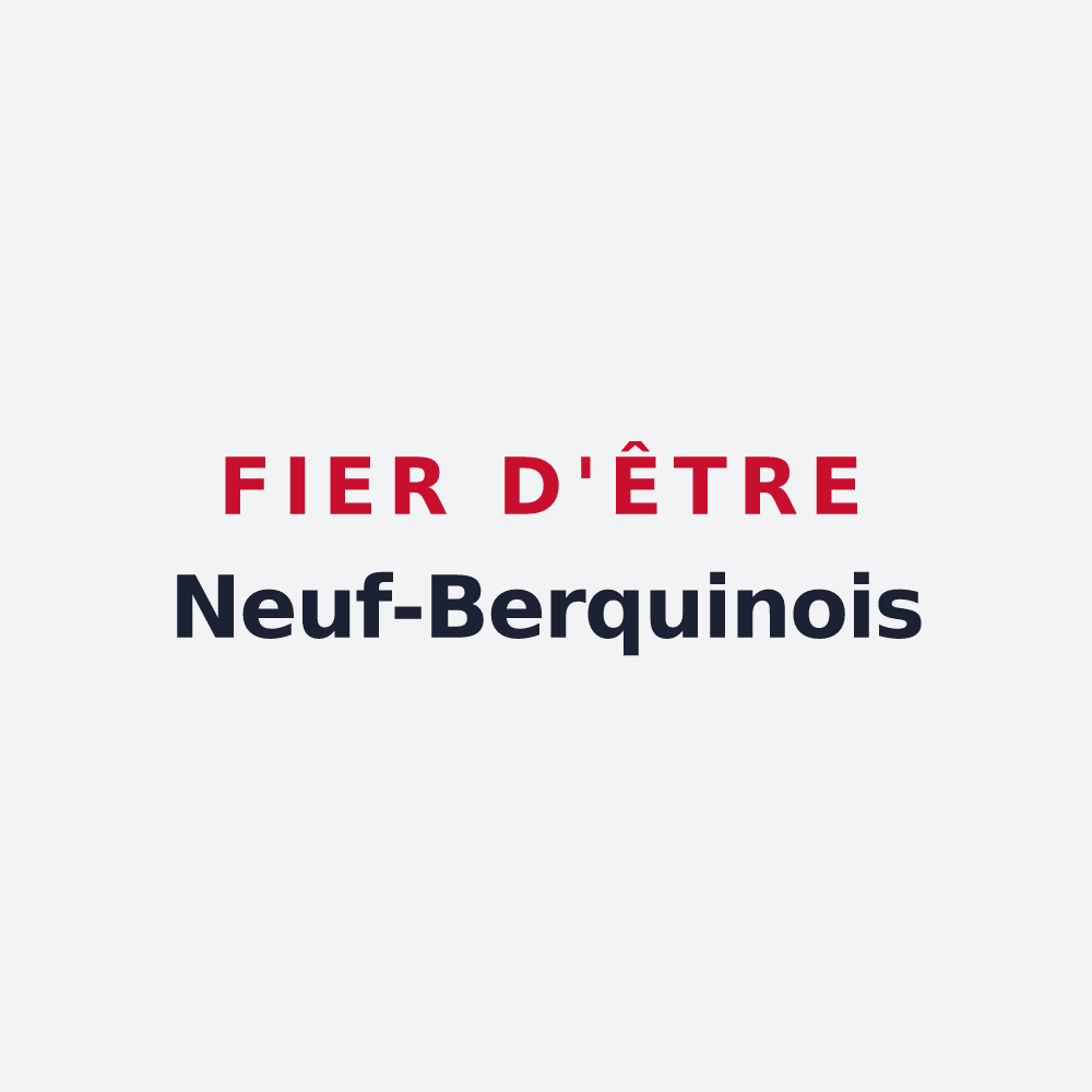 Poster « Fier d'être Neuf-Berquinois » — design pour Neuf-Berquin