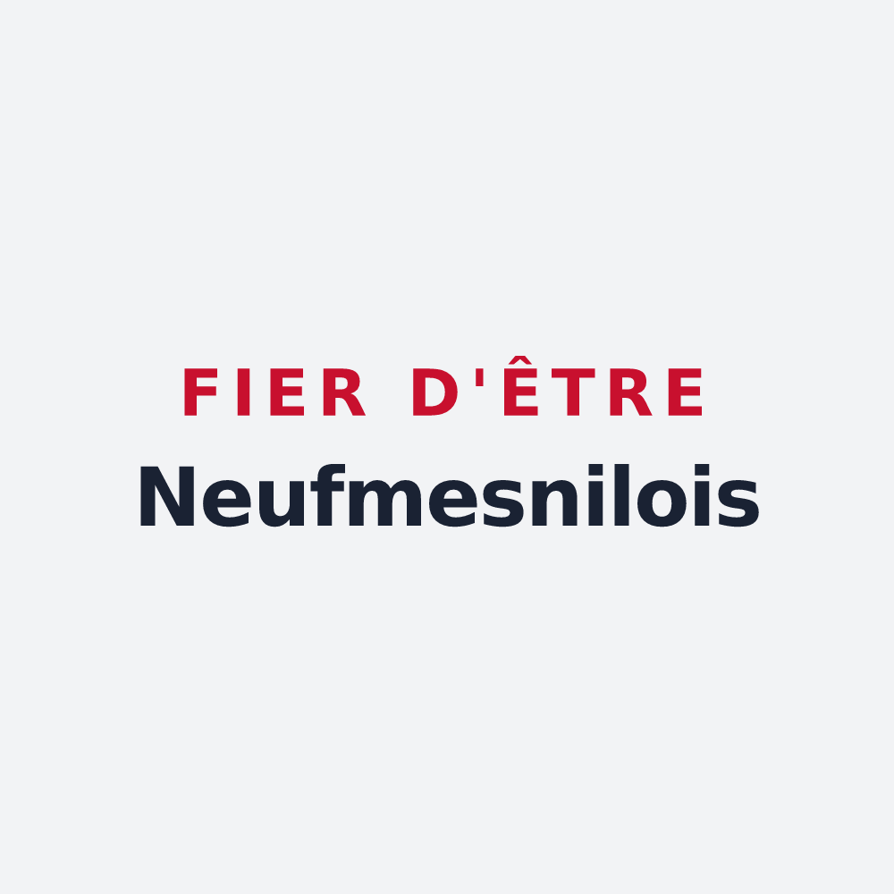 Poster « Fier d'être Neufmesnilois » — design pour Neuf-Mesnil