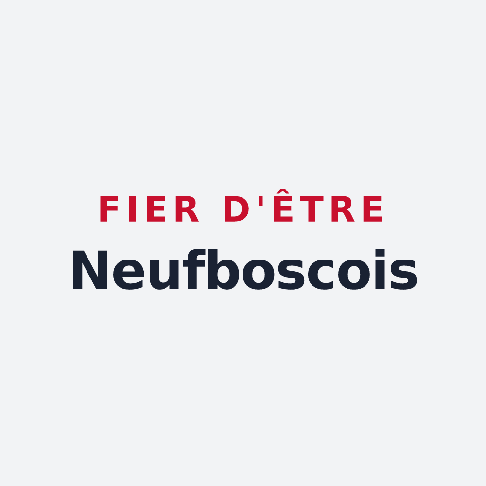 Poster « Fier d'être Neufboscois » — design pour Neufbosc