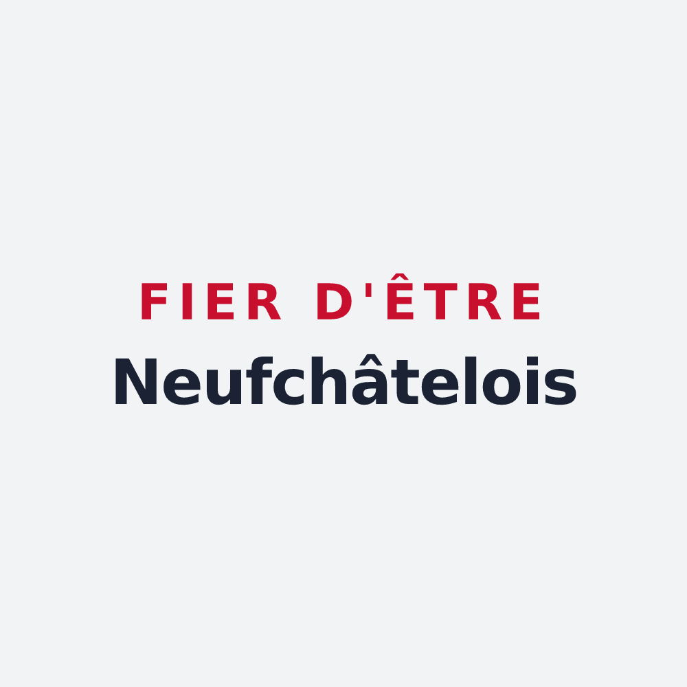 Poster « Fier d'être Neufchâtelois » — design pour Neufchâtel-sur-Aisne